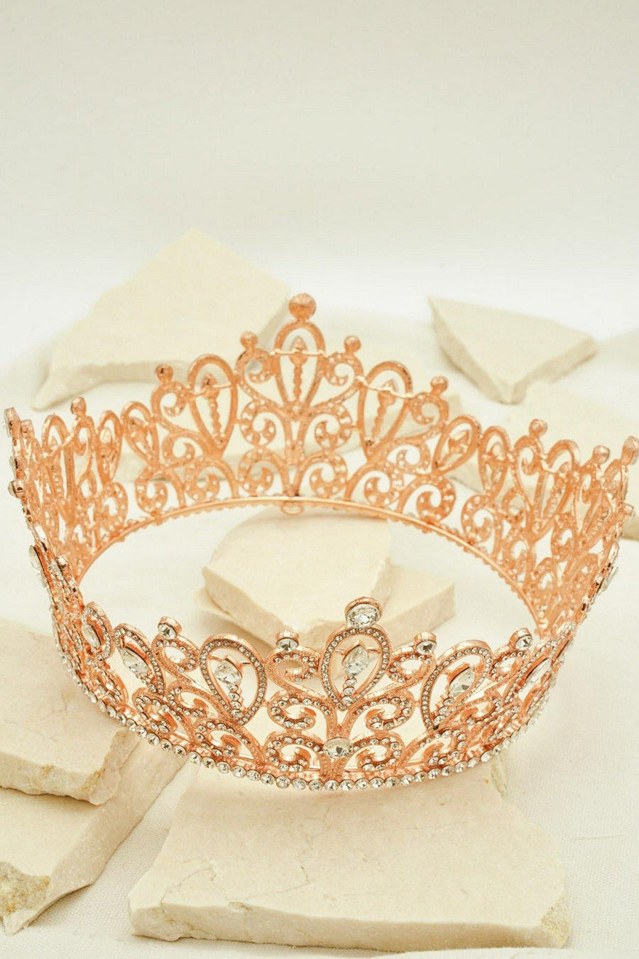 Bridal Wedding Rhinestone Bohemian Tiara Crown - The Dress Outlet