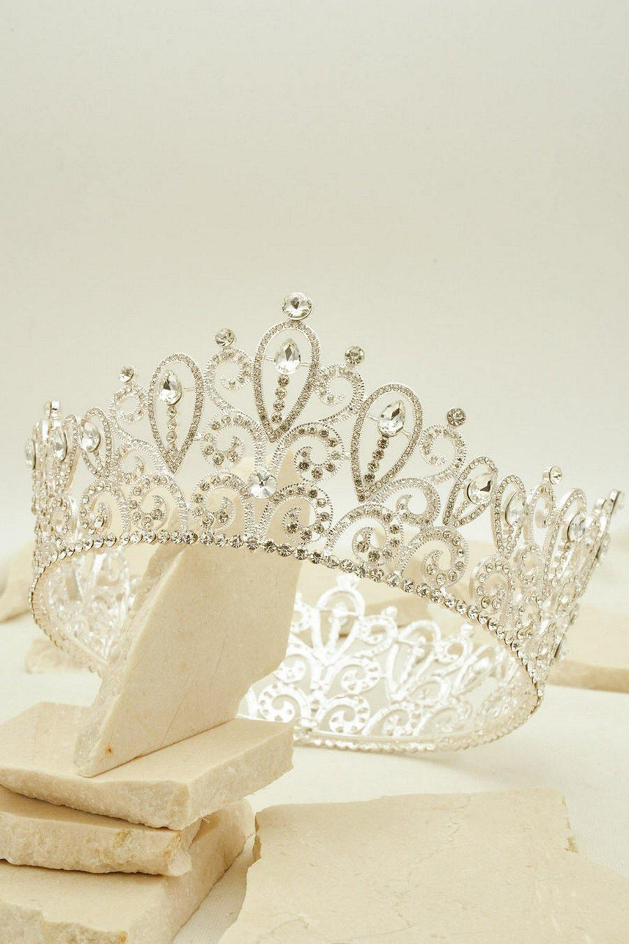 Bridal Wedding Rhinestone Bohemian Tiara Crown - The Dress Outlet