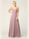 Bridesmaids Long A Line Chiffon Dress - The Dress Outlet