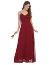 Bridesmaids Long A Line Chiffon Dress - The Dress Outlet