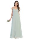 Bridesmaids Long A Line Chiffon Dress - The Dress Outlet