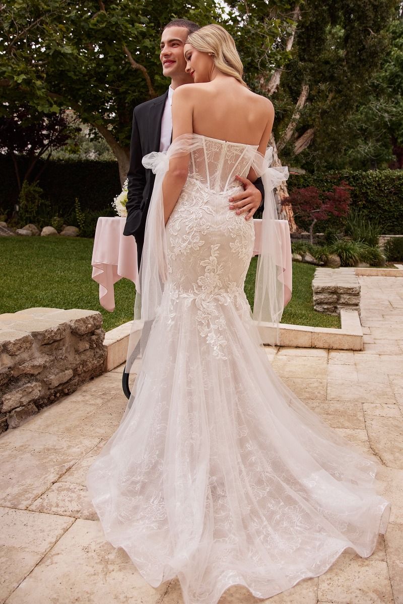 Wedding Dresses Long  Off Shoulder Mermaid  Wedding Dress 