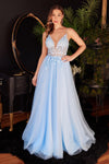 Prom Dresses Spaghetti Strap Prom Dress Blue