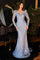 Cinderella Divine CD989 Long Glitter Prom Dress Paris Blue