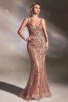 Cinderella Divine CD992 Long Fitted Prom Dress