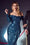 Long Sleeve Sequin Evening Gown Lapis Blue