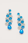 Chandelier Teardrop Bridal Rhinestone Earrings - The Dress Outlet