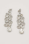 Chandelier Teardrop Bridal Rhinestone Earrings - The Dress Outlet