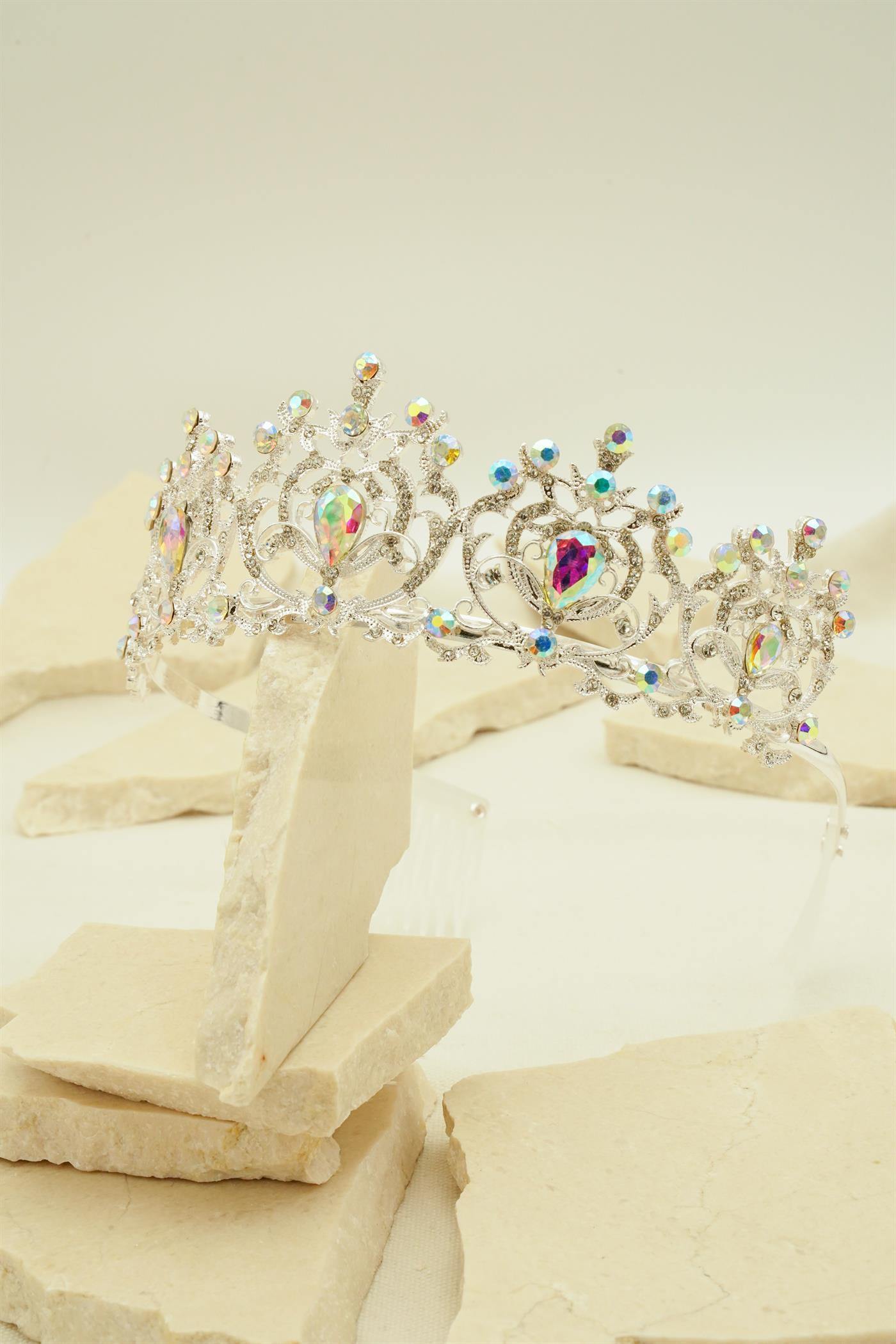 Classic Royal High Garden Inspired Wedding Tiara - The Dress Outlet