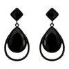 Clear Diamante Teardrop Shaped Rhinestone Earrings - The Dress Outlet