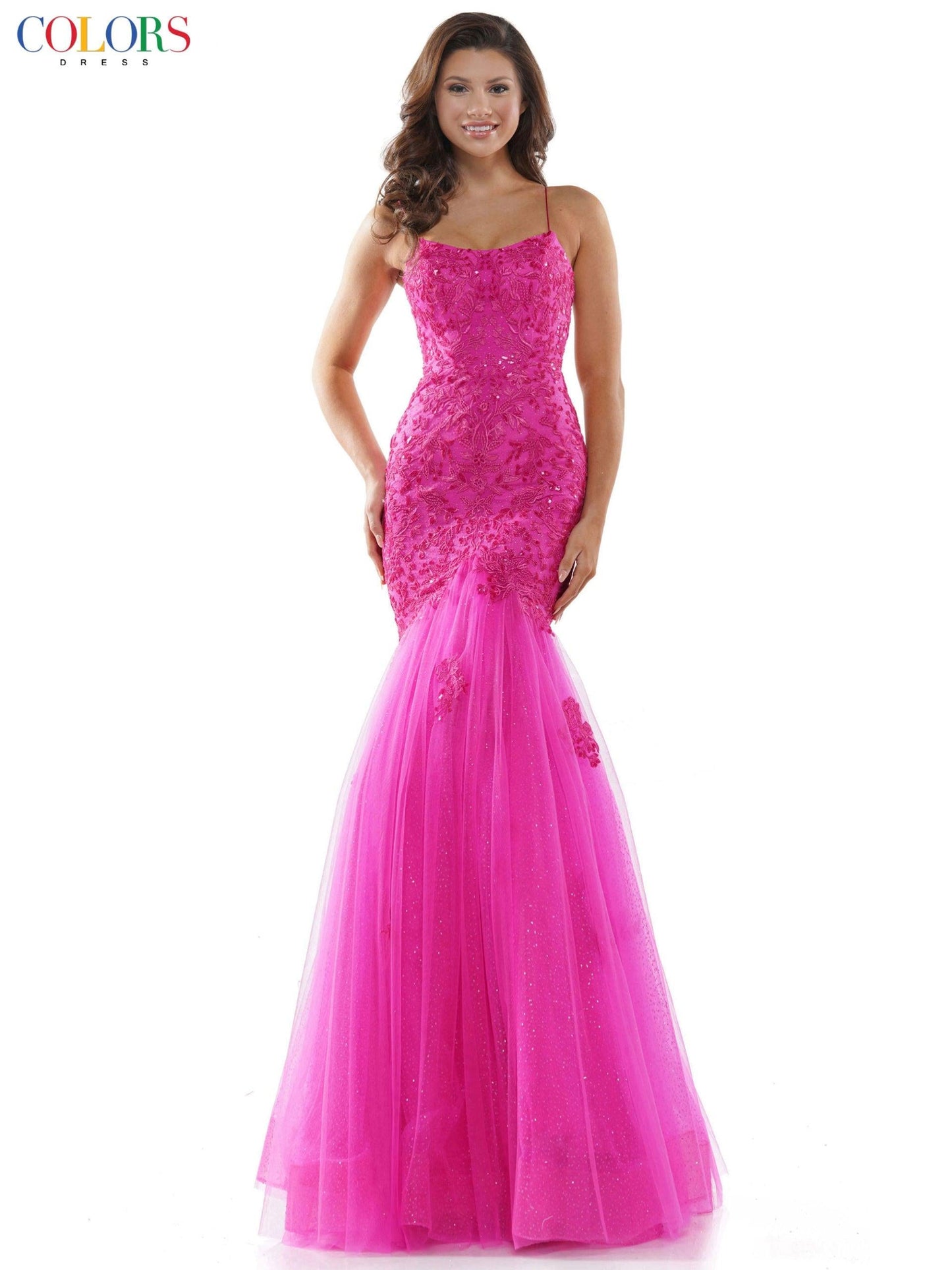 Colors Long Formal Mermaid Prom Dress 2490 - The Dress Outlet