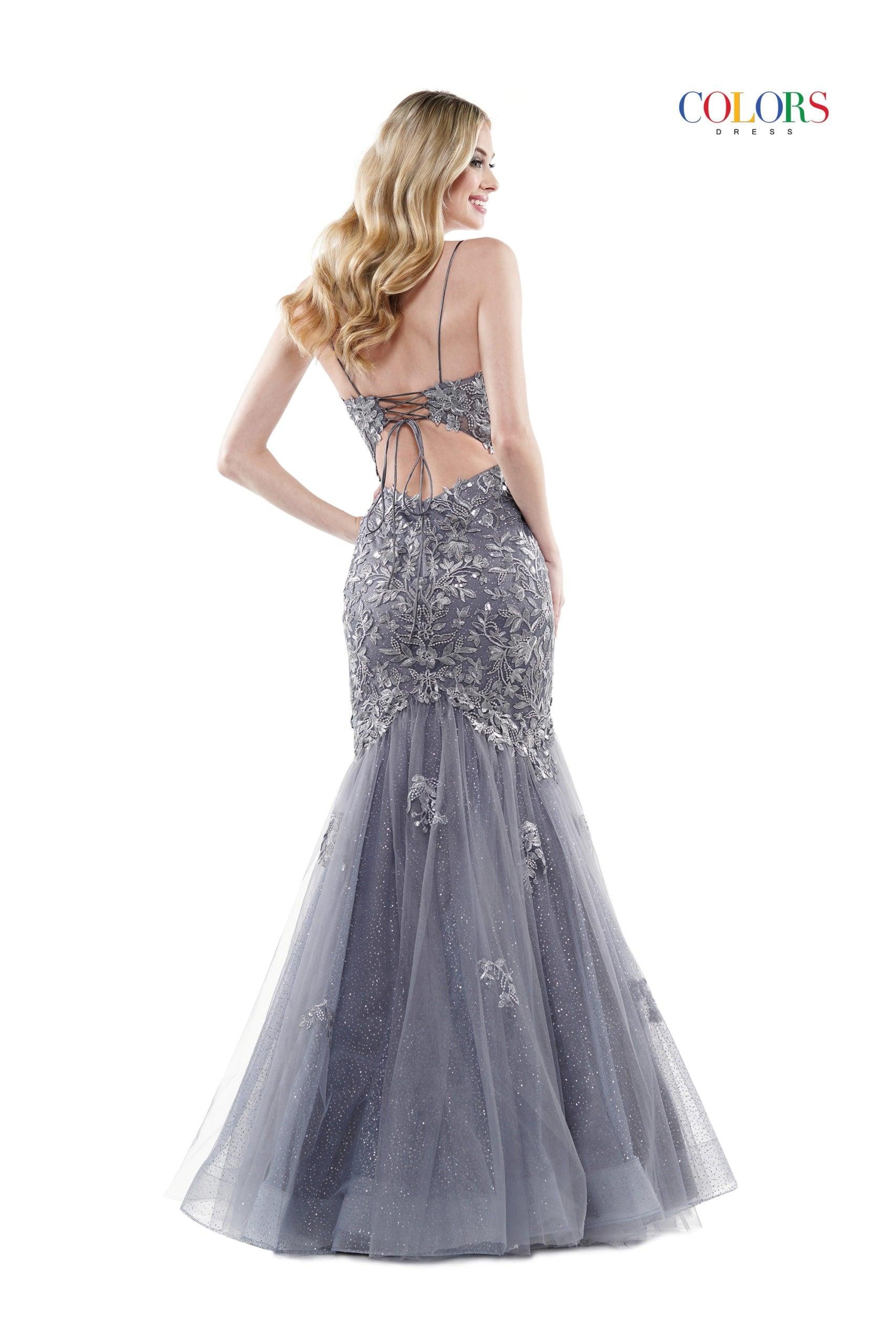 Colors Long Formal Mermaid Prom Dress 2490 - The Dress Outlet