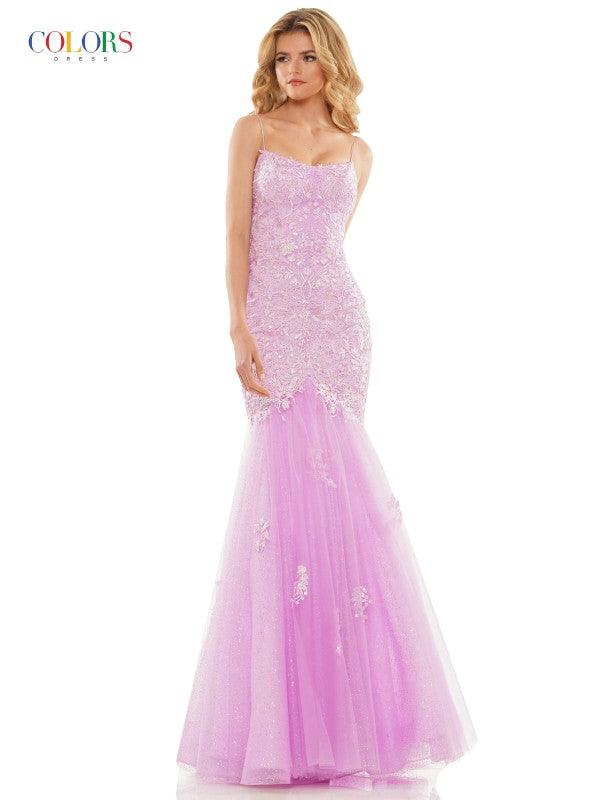 Colors Long Formal Mermaid Prom Dress 2490 - The Dress Outlet