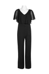 Connected Apparel Formal Cape Sleeve Jumpsuit - The Dress Outlet