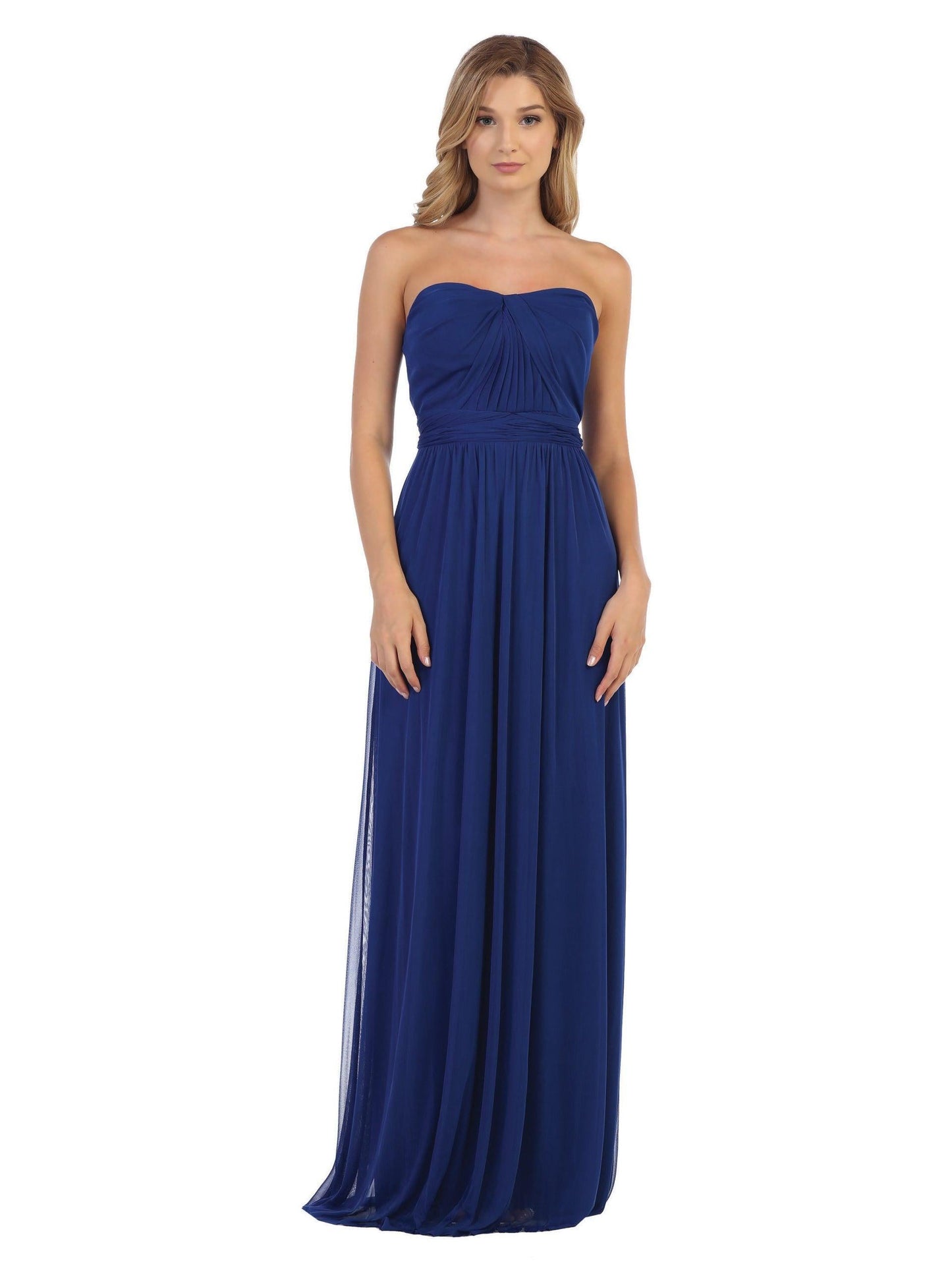 Convertible Long Bridesmaid Dress - The Dress Outlet