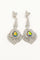 Crystal Drop Rhinestone Teardrop Long Earrings - The Dress Outlet