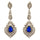 Crystal Drop Rhinestone Teardrop Long Earrings - The Dress Outlet