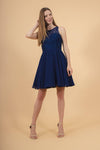 Embroidered Bodice Chiffon Short Dress Sale - The Dress Outlet