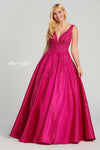 Prom Dresses Long Ball Gown Pocket Prom Dress Fuchsia