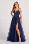 Prom Dresses Long A Line Formal Pocket Prom Dress Navy Blue