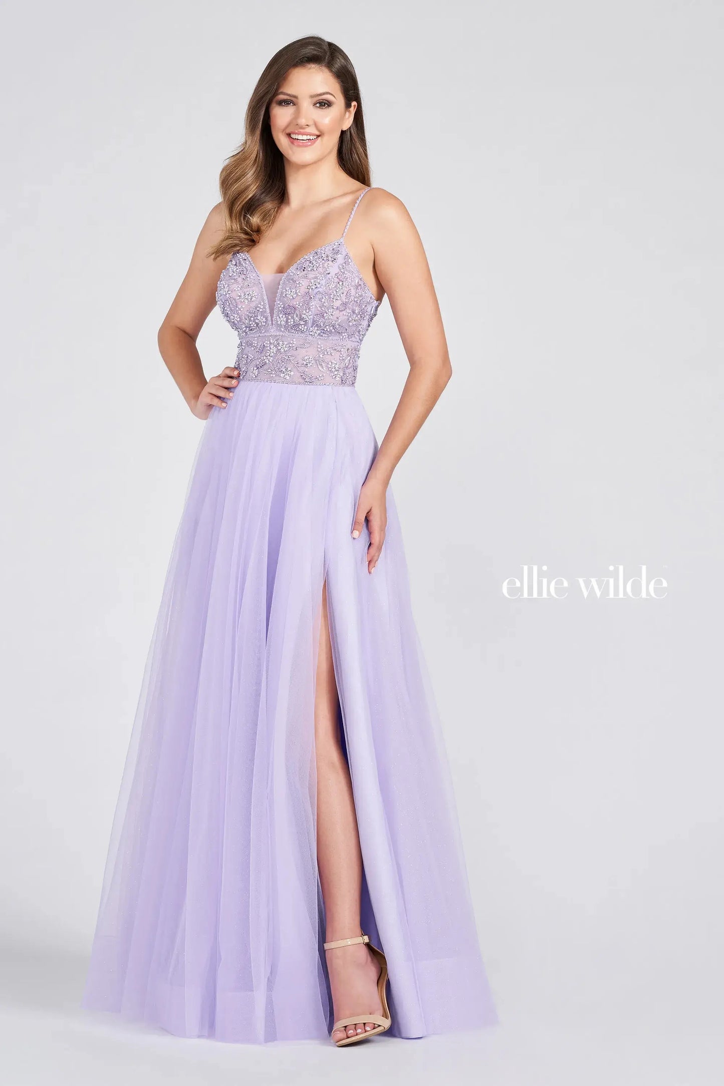 Prom Dresses Long A Line Formal Pocket Prom Dress Lilac