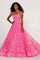 Prom Dresses Long Pocket Ball Gown Prom Dress Cerise