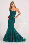 Prom Dresses Beaded Mermaid Long Formal Prom Gown Emerald