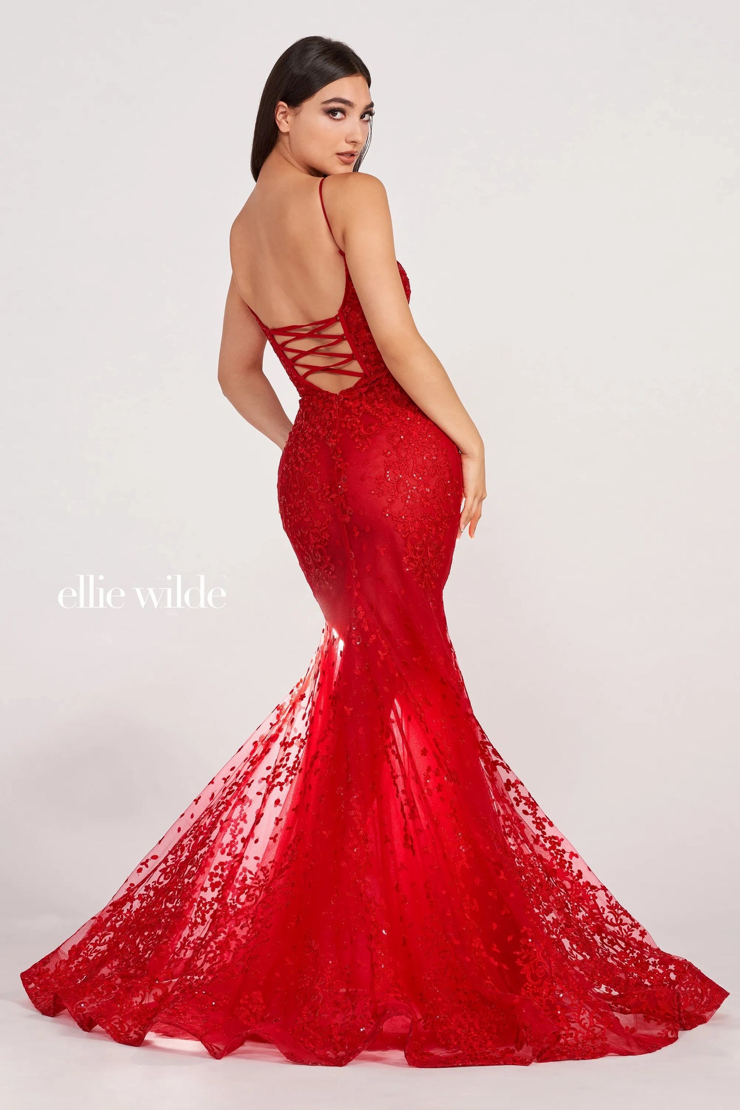 Prom Dresses Prom Glitter Mermaid Formal Evening Dress Red