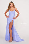 Prom Dresses Fitted Long Formal Glitter Prom Dress Periwinkle