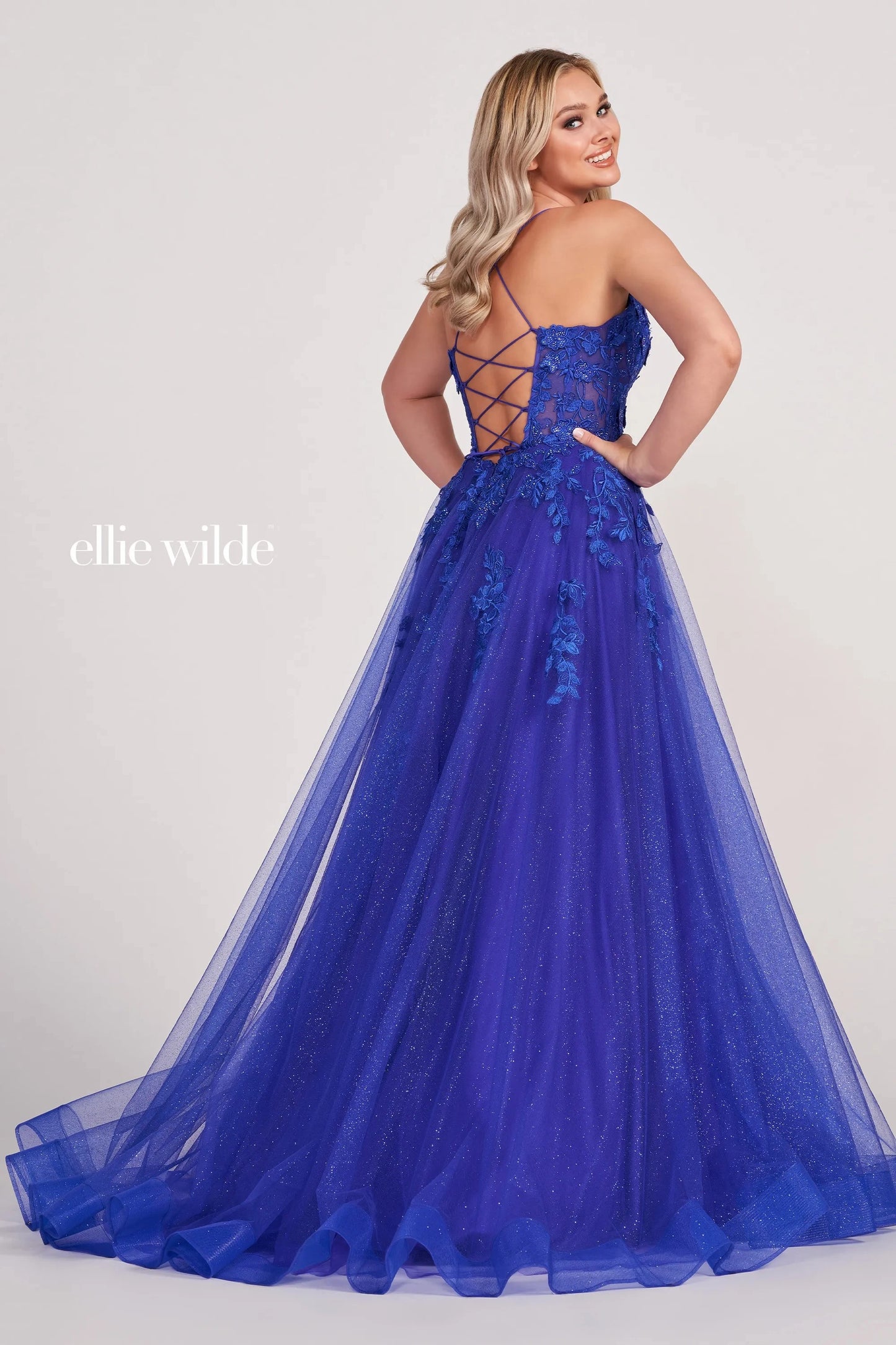 Prom Dresses Long Glitter Ball Gown Prom Dress Lapis