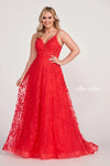 Prom Dresses Prom Formal Floral Beaded Long Ball Gown Strawberry