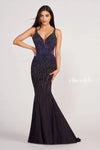 Prom Dresses Prom Fitted Long Beaded Evening Formal Dress Blackberry