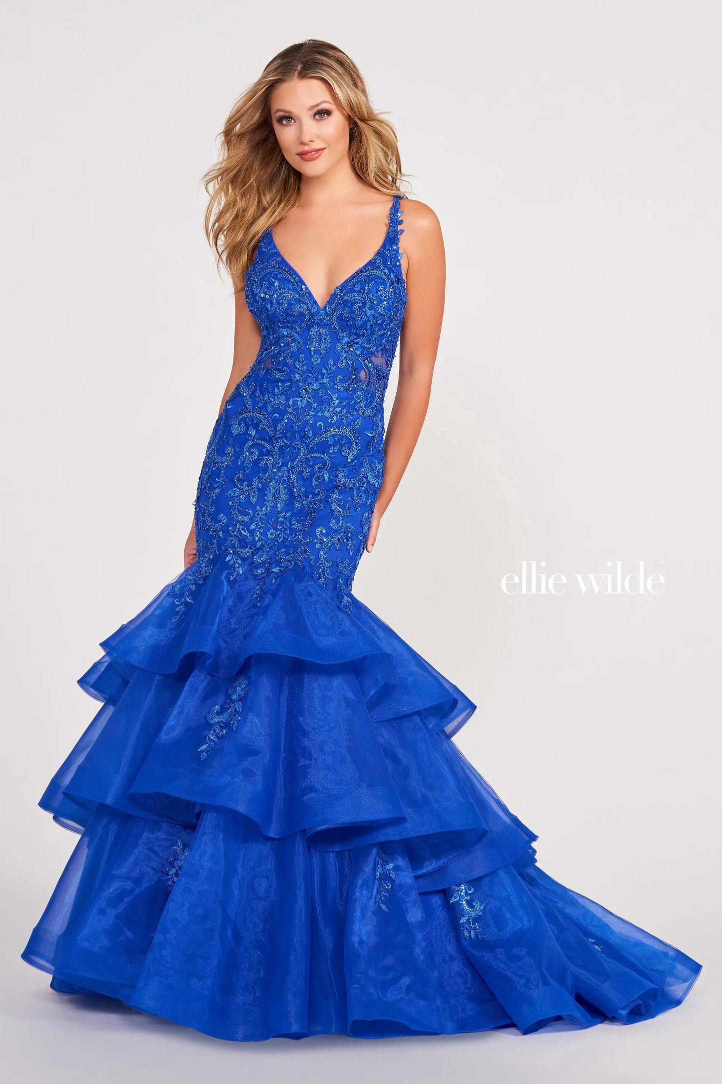 Prom Dresses Prom Mermaid Beaded Long Ball Gown Royal Blue