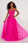 Prom Dresses Prom Long Formal Pocket Evening Gown Magenta