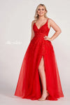 Prom Dresses Long Glitter Applique Prom Ball Gown Red