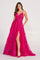 Prom Dresses Long Formal Pocket Ballgown Prom Dress Magenta