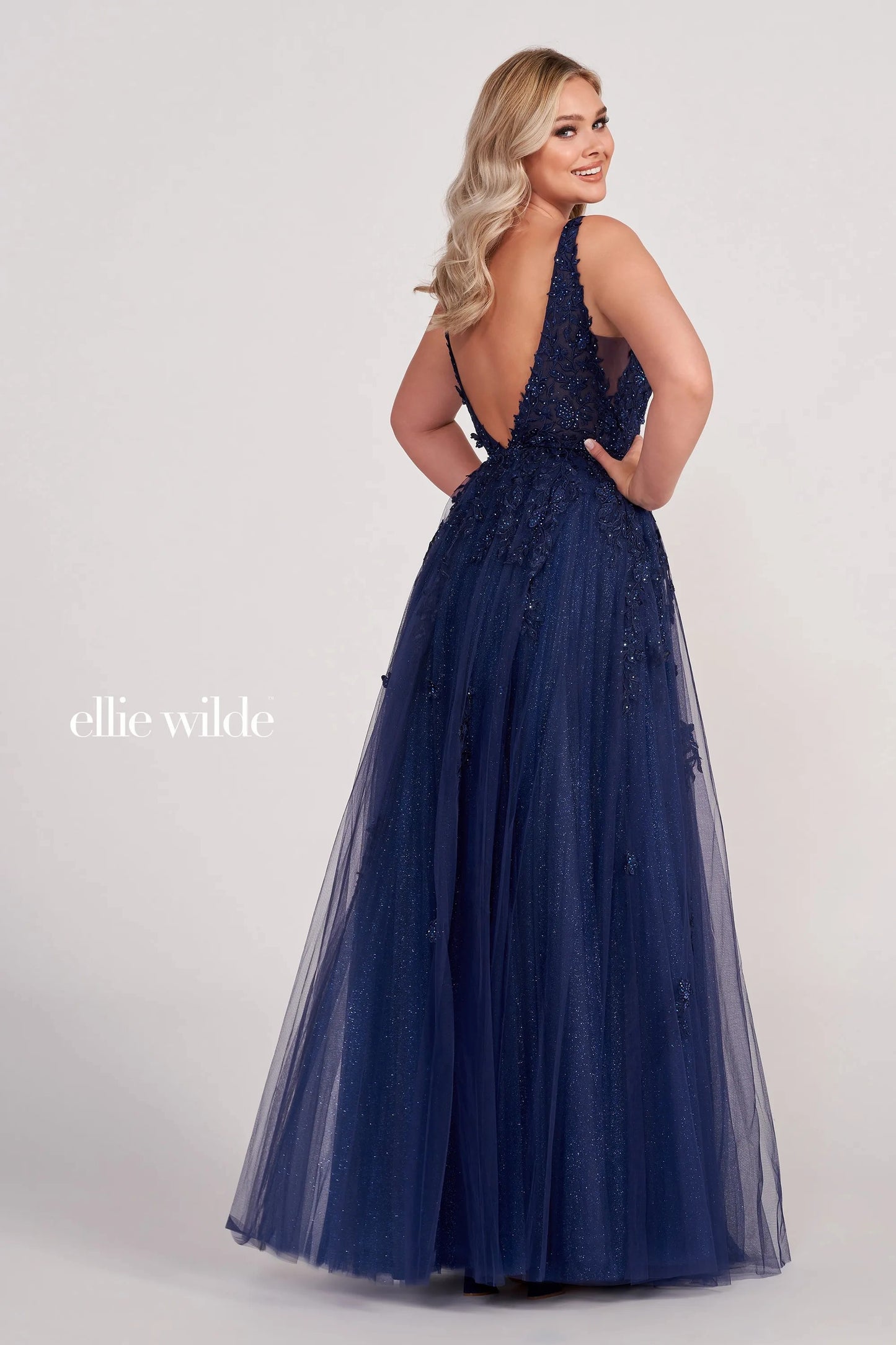 Prom Dresses Formal Long Prom A Line Dress Navy Blue