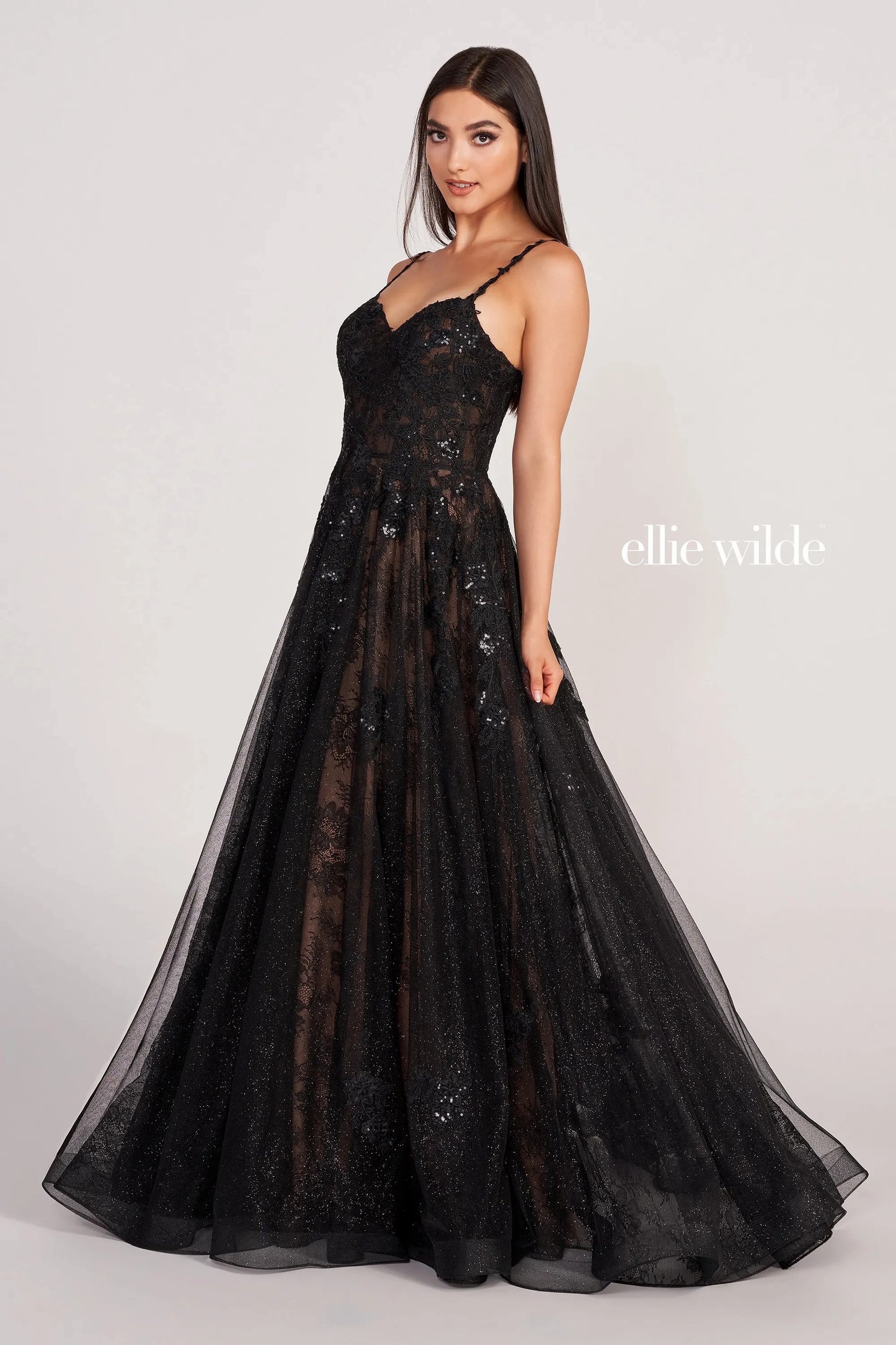 Prom Dresses Long  A Line Formal Prom Dress Black Nude