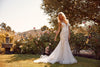 Fit and Flare Long Wedding Gown - The Dress Outlet