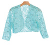 Formal Bolero Long Sleeve Lace Jacket - The Dress Outlet