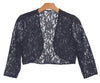 Formal Bolero Long Sleeve Lace Jacket - The Dress Outlet