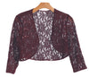 Formal Bolero Long Sleeve Lace Jacket - The Dress Outlet