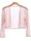 Formal Chiffon Bolero Evening Jacket - The Dress Outlet