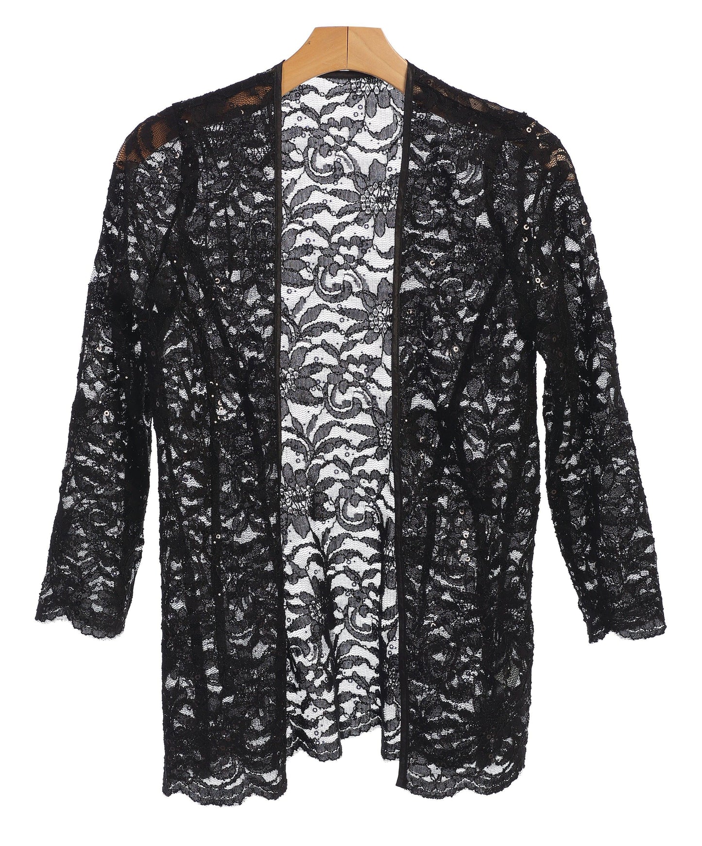 Formal Lace Scallop Edge Jacket - The Dress Outlet