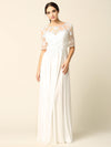 Formal Mother of the Bride Long Lace Chiffon Dress Sale - The Dress Outlet