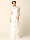 Formal Mother of the Bride Long Lace Chiffon Dress - The Dress Outlet