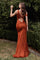 Fitted Satin Long Prom Dress Sienna