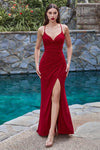 Fitted Sexy Long Prom Dress Red