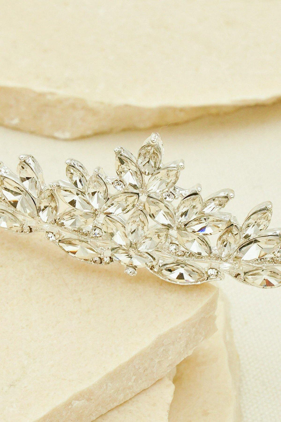 Garden Inspired Rhinestones Wedding Tiara Crown - The Dress Outlet