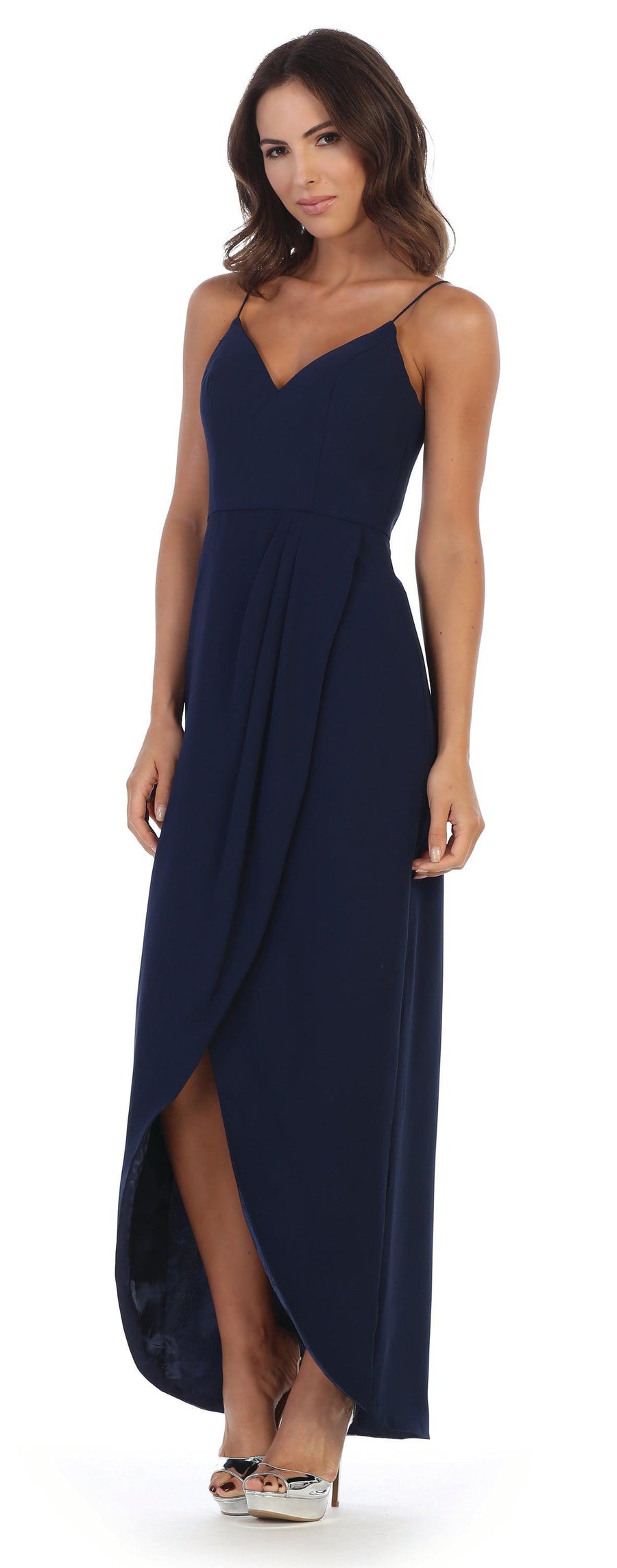 High Low Bridesmaids Chiffon Dress - The Dress Outlet